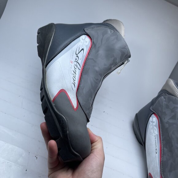 Salomon Slam 5 Pilot SNS Gray Cross Country Ski Boots Women's Size 9 US (Read) - Picture 13 of 16